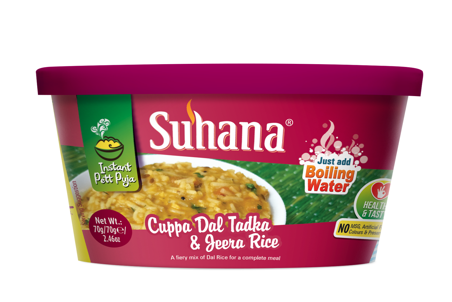 Suhana Cuppa Dal Tadaka and Jeera Rice